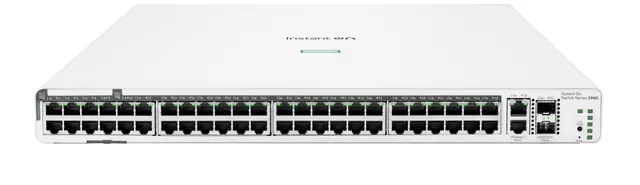 HPE Aruba Networking Aruba Instant On 1960 48G 40p Class4 8p Class6 PoE 2XGT 2SFP+ 600W Zarządzany L2+ Gigabit Ethernet (10/100/1000) Obsługa PoE 1U Biały