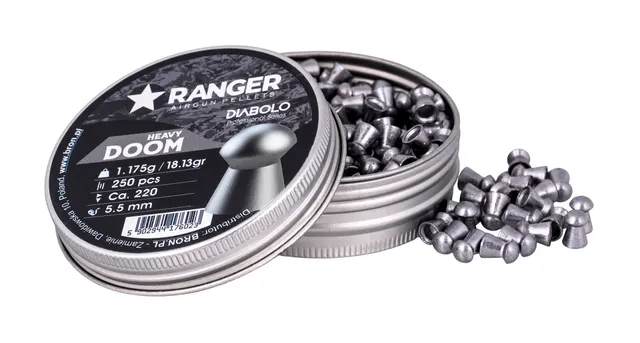 Śrut 5 5 mm RANGER Diabolo Doom Heavy płaski 250 szt. 1 175 g