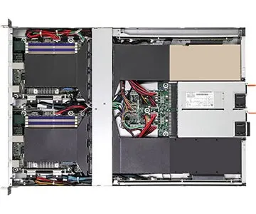 Platforma ASRock Rack (1U) AMD Ryzen (1xM.2 2x1GbE Red. PSU IPMI)
