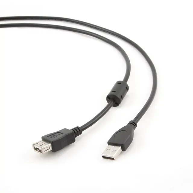 Kabel GEMBIRD CCP-USB2-AMAF-6 (USB 2.0 typu A F - USB 2.0 typu B M; 1 8m; kolor czarny)