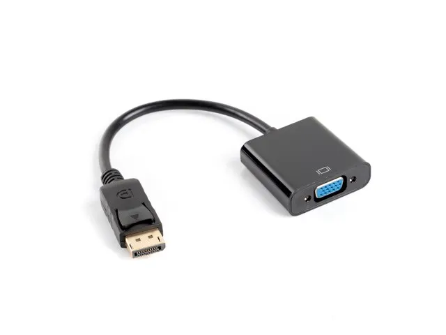 Adapter Lanberg AD-0002-BK (DisplayPort M - D-Sub (VGA) F; 0 20m; kolor czarny)