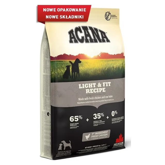 ACANA Dog Light & Fit - sucha karma dla psa - 11 4 kg