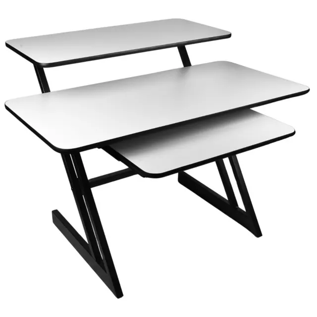 DNA Professional SD3 - biurko studyjne z półką na klawiaturę 91 4 cm (czarno-szare)