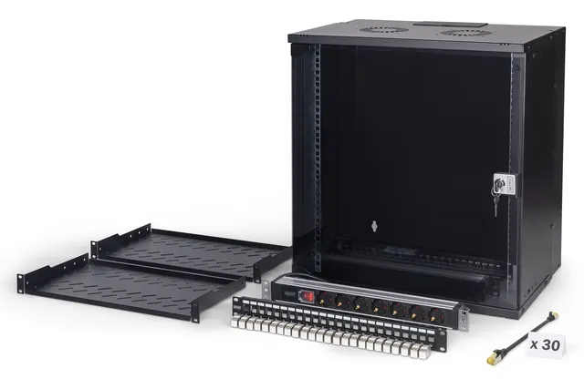 Digitus Zestaw sieciowy SOHO Pro 483 mm (19 ) - 12U 540 x 400 mm (szer. x gł.)