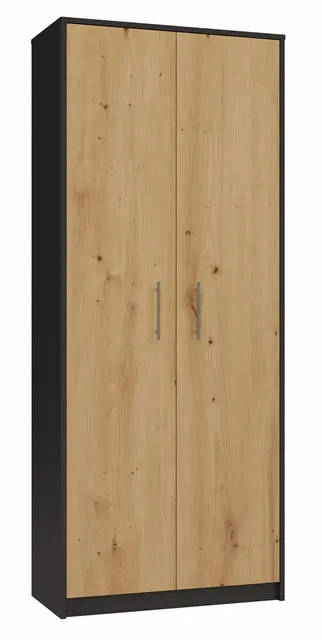 REGAŁ ZAMKNIĘTY OLIV 2D ANTRACYT/ARTISAN KOMPLET