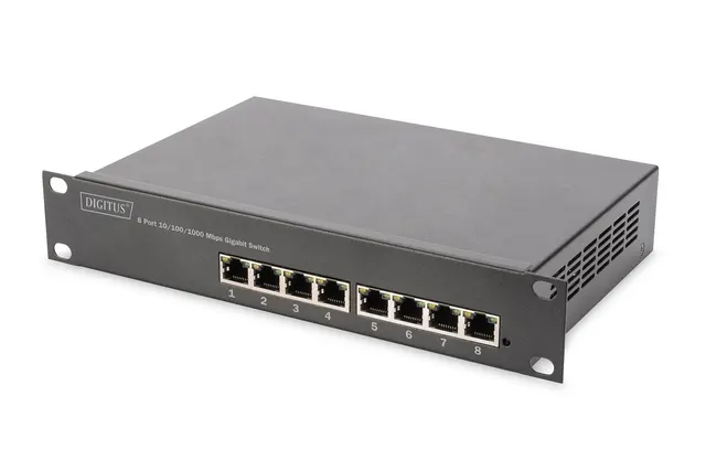 Przełącznik L2 zarządzany Gigabit Ethernet PoE 8-portowy 10 cali 80W PoE budget