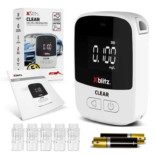XBLITZ CLEAR- Alkomat elektrochemiczny