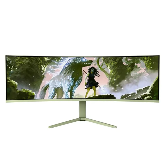 Arozzi Nova 49” Curved monitor komputerowy 124 5 cm (49 ) 5120 x 1440 px Dual QHD LED Zielony