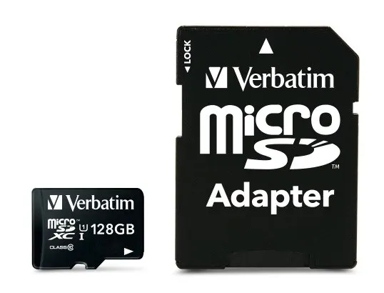 Karta pamięci MicroSDXC Verbatim 128GB Class 10 + adapter