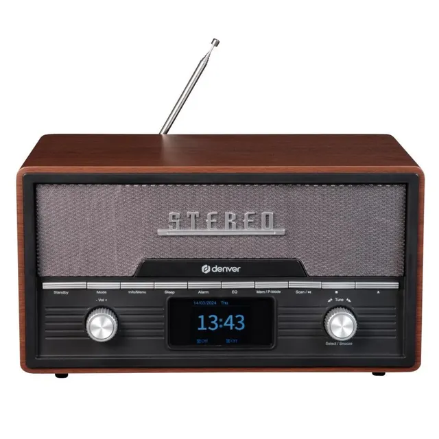 Denver MDA-525DW Osobisty odtwarzacz CD Drewno