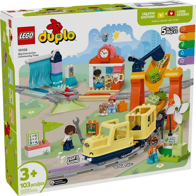 LEGO Duplo 10428 - Duży interaktywny pociąg miejski