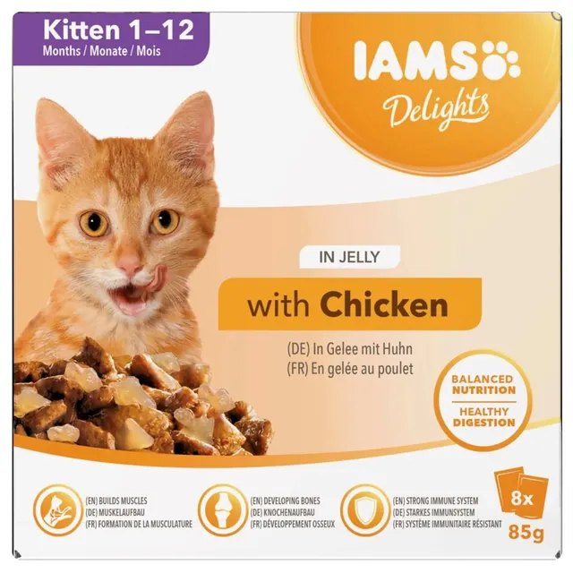 IAMS Delights Kitten in Jelly 8x85g