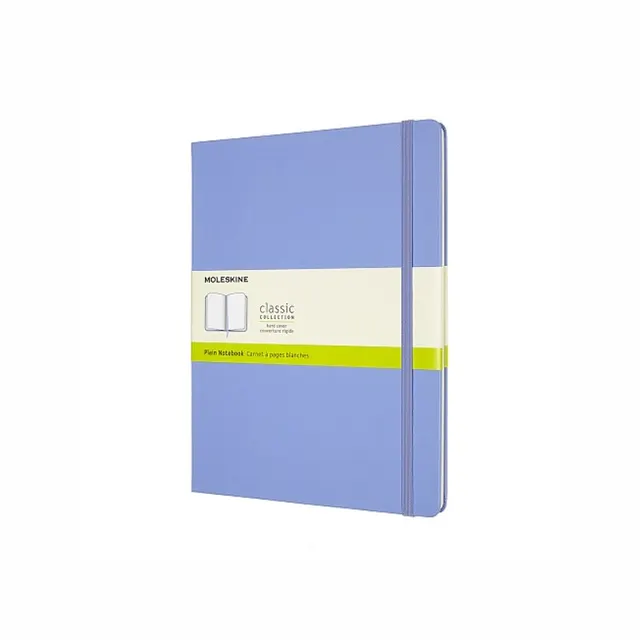 MOLESKINE Notes Classic XL (19x25 cm) gładki twarda oprawa hydrangea blue 192 strony niebieski