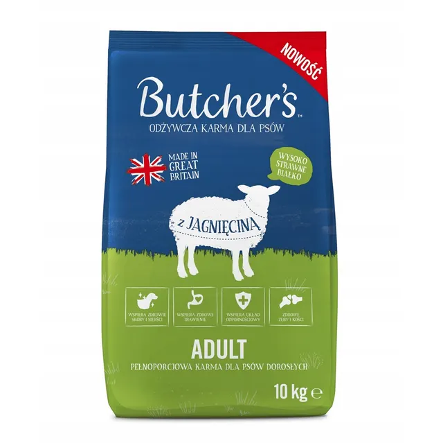 Butcher's Original jagnięcina karma dla psa 10kg