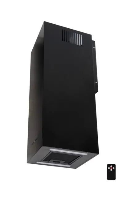 Okap kominowy MAAN Ponza W 830 60 cm, LED, filtry aluminiowe, czarny