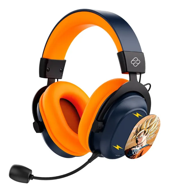 Blade DB2001 słuchawki/zestaw słuchawkowy Przewodowy i Bezprzewodowy Opaska na głowę Gaming USB Type-C Bluetooth Czarny Szary Pomarańczowy