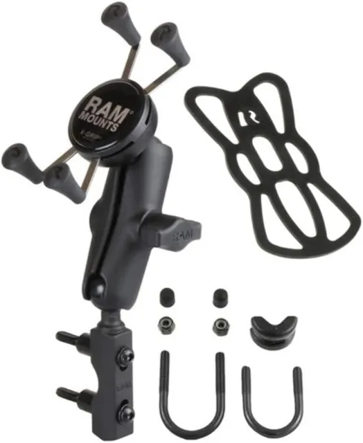 Uchwyt na telefon RAM® X-Grip® z podstawką na zbiornik hamulca/sprzęgła - średni