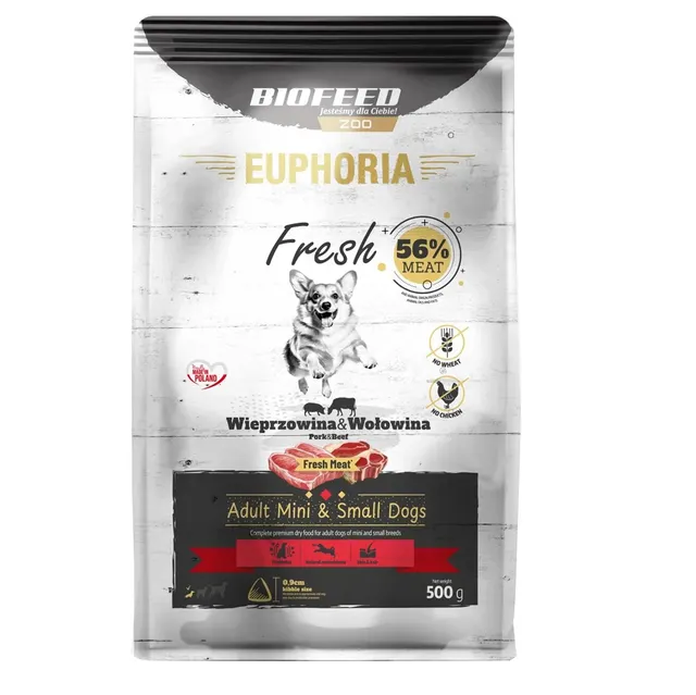 BIOFEED Euphoria fresh meat adult wieprz/wołow xs/s 0 5kg