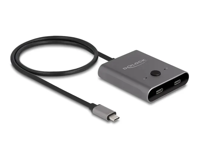 DeLOCK Przełącznik USB 10 Gbps USB Type-C 2 do 1 dwukierunkowego 8K