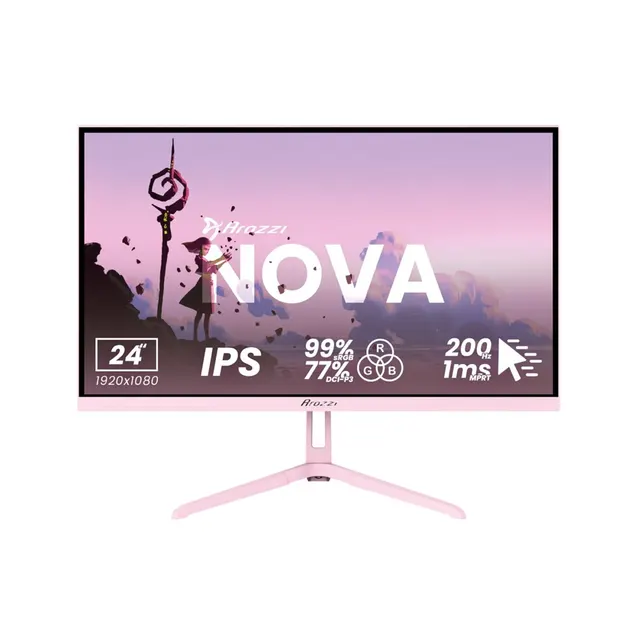 Arozzi Nova 24” monitor komputerowy 60 5 cm (23.8 ) 1920 x 1080 px Full HD LED Różowy