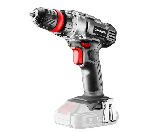 Wiertarko-wkrętarka akumulatorowa Energy+ 18V Li-Ion bez akumulatora 58G022 Graphite