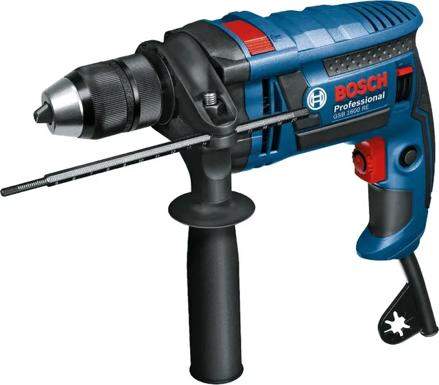Bosch GSB 1600 RE Zamek centralny 1 8 kg Niebieski