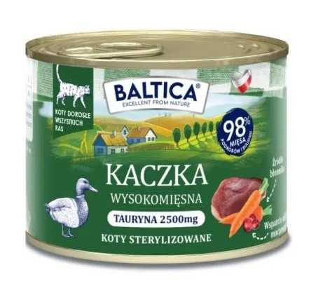 BALTICA SMAKI REGIONÓW Kot dorosły Kaczka 185g 185g