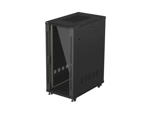 LANBERG SZAFA STOJĄCA RACK 19 27U 600X1000 CZARNA, 27U, 600x1000 mm, czarna