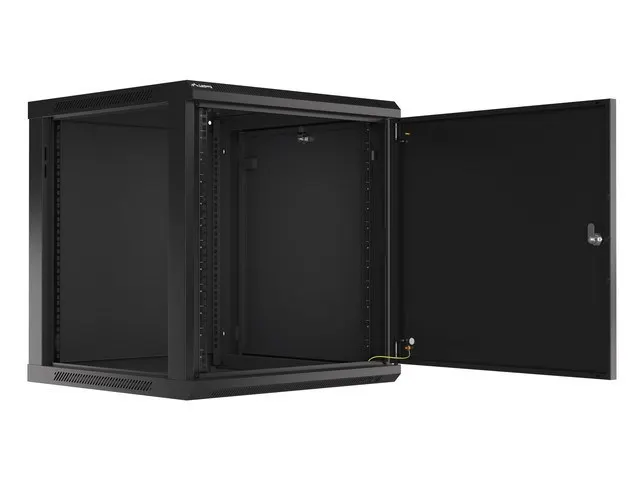 LANBERG SZAFA WISZĄCA RACK 19 12U 600X600 DRZWI METALOWE CZARNA (FLAT PACK) WF01-6612-00B