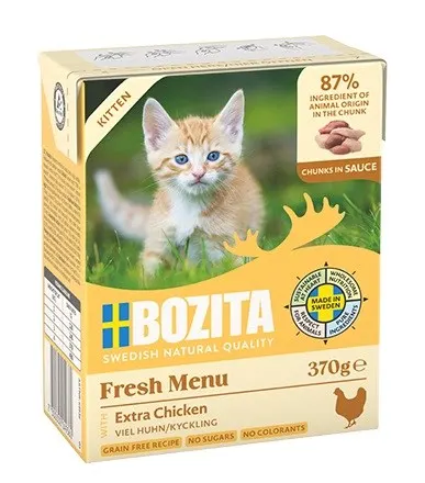 BOZITA Chunks in sauce - mokra karma dla kociąt - 370g