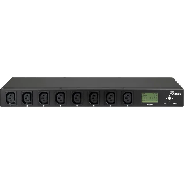 Inter-Tech PDU SA-0816 rozdzielacz zasilania PDU 8 x gniazdo sieciowe Czarny
