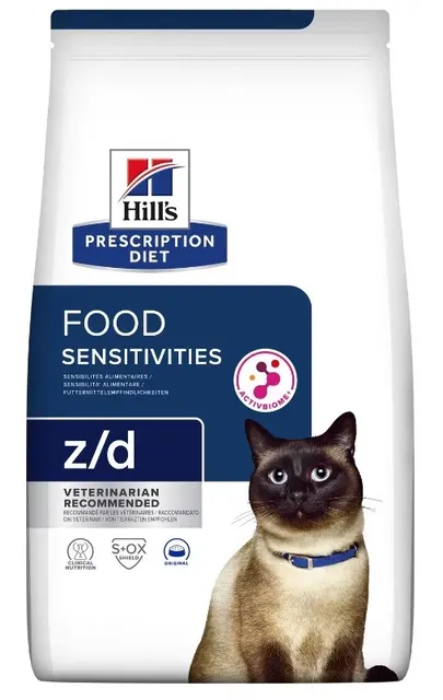 HILL'S Prescription Diet Feline Food Sensitivities Z/D - sucha karma dla kota - 1 5 kg