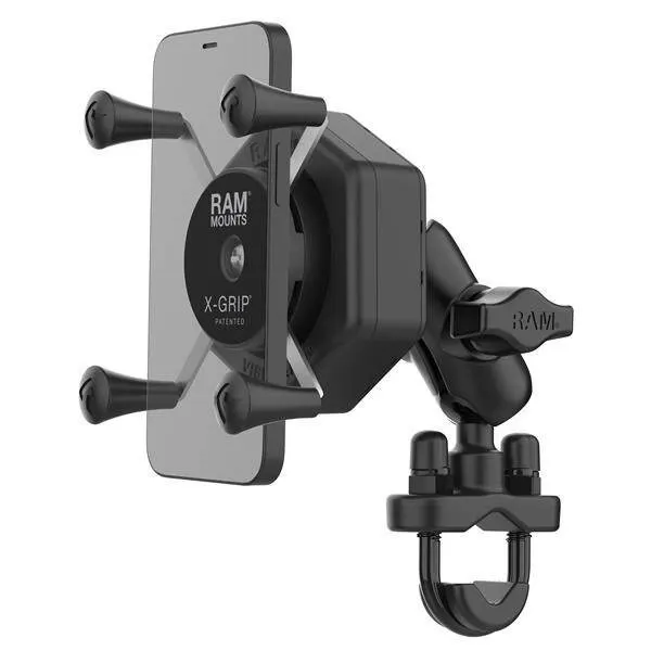 Uchwyt na telefon RAM® X-Grip® z Vibe-Safe™ i podstawą U-Bolt - krótki