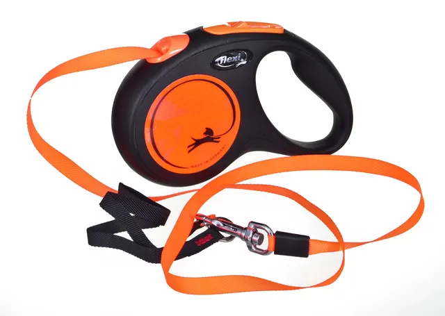 FLEXI New Neon - smycz automatyczna - M: 5m
