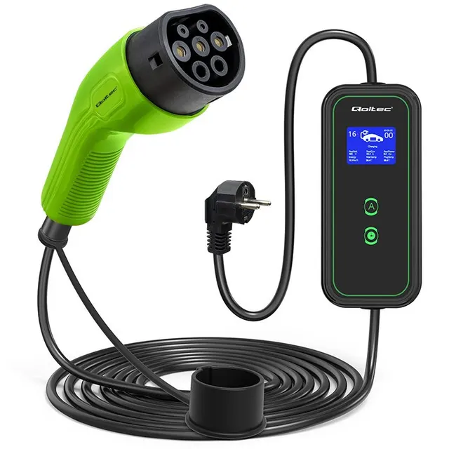 Qoltec Mobilna ładowarka EV 2 w 1 typ2 3.5kW 230V