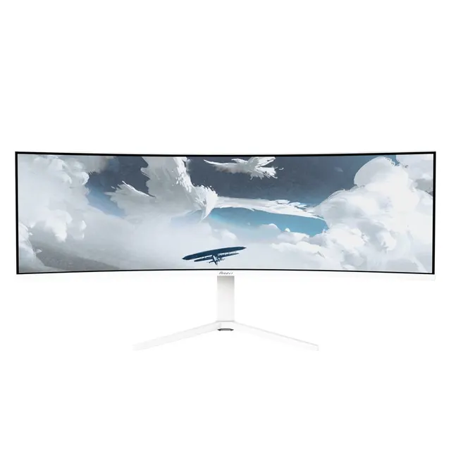 Arozzi Nova 49” Curved monitor komputerowy 124 5 cm (49 ) 5120 x 1440 px Dual QHD LED Biały