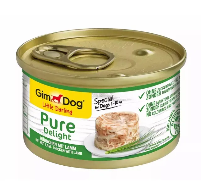 GimDog Pure Delight kurczak z jagnięciną 85g