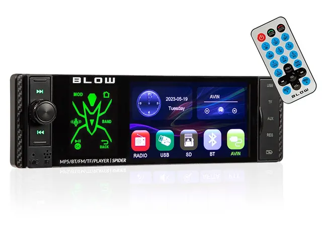 BLOW RADIO SPIDER 4 RDS RGB MP5/USB/MICRO SD BLUE