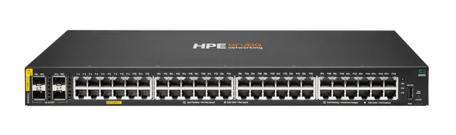 Aruba 6000 48G Class4 PoE 4SFP 370W Zarządzany L3 Gigabit Ethernet (10/100/1000) Obsługa PoE 1U