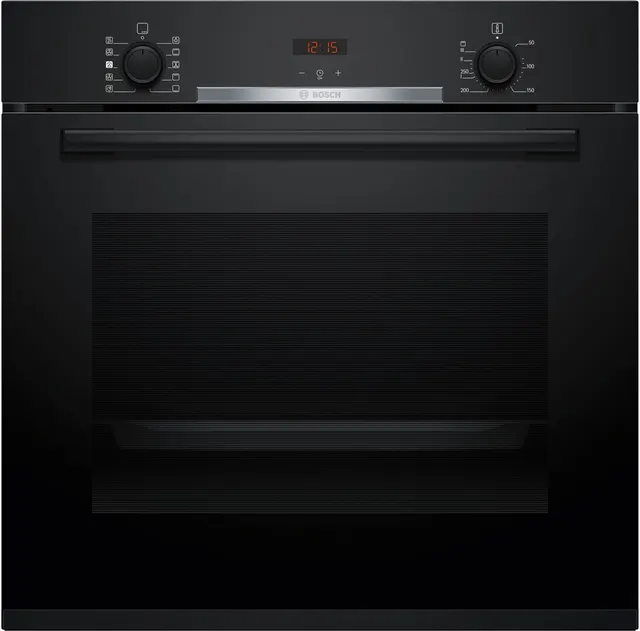 Piekarnik parowy BOSCH HQA334EB4 Serie 2 45 cm 38 l, AddedSteam, termoobieg, grill, czarny