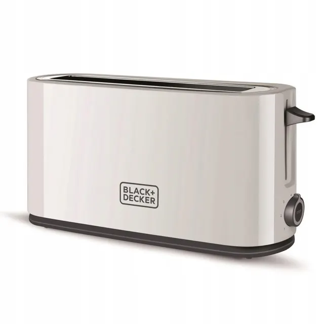 Toster Black+Decker BXTO1001E 1000W, 7 poziomów opiekania, system centrowania, 38 x 260 mm