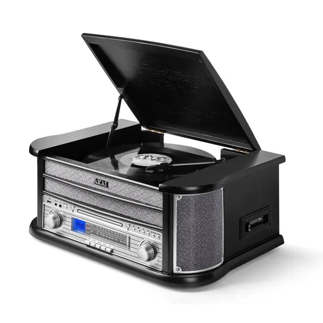 AKAI Gramofon z CD i odtwarzaczem kaset ATT-350CC