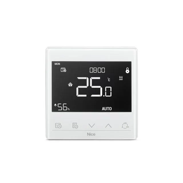 Termostat do sterowania ogrzewaniem podłogowym Nice Warm-Control White