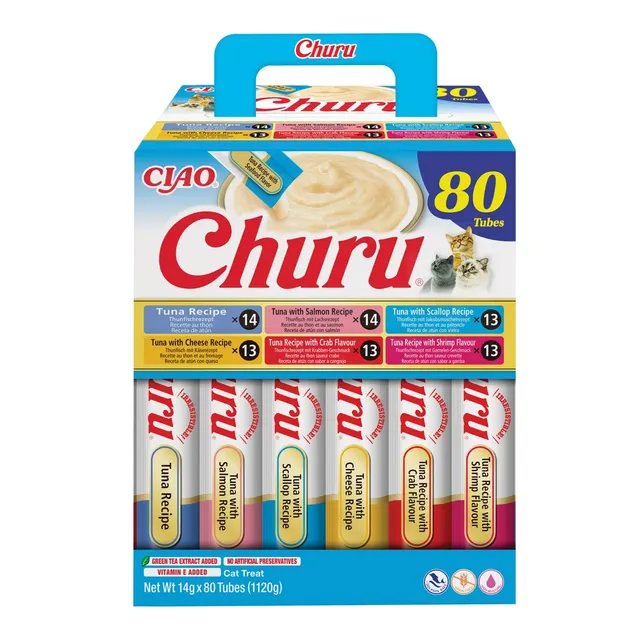 INABA CAT CHURU 80P TUNA RECIPE 80x14g