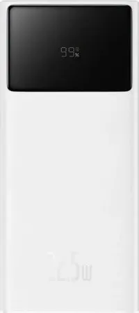 Powerbank Baseus EnerFill FP41 30000mAh 22.5W z kablem Baseus Simple USB-A - USB-C 3A 30cm - biały