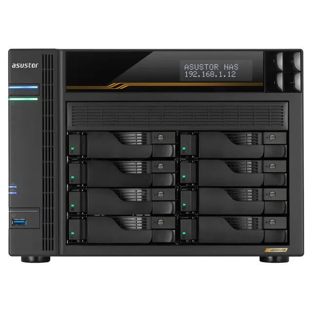Asustor LOCKERSTOR 6 Gen3 (AS6806T) NAS Desktop AMD Ryzen V3C14 16 GB DDR5 ADM Czarny