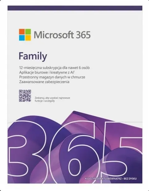 Microsoft 365 Family Polish EuroZone Subscr