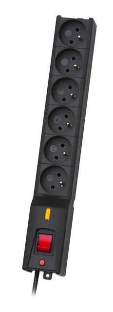 Listwa zasilająca Lestar LX 610 G-A K.:CZ 1 5M (6 x UTE; 10 A; 1 5m; kolor czarny)