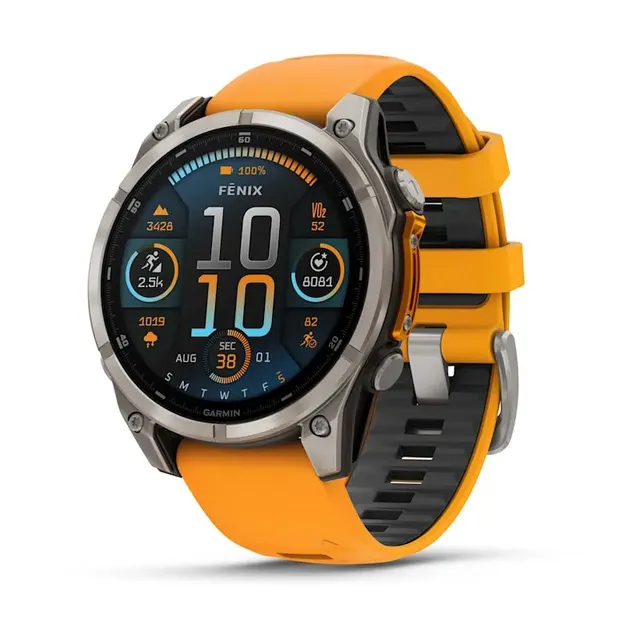 Zegarek sportowy Garmin Fenix 8 AMOLED Sapphire 47mm Titanium