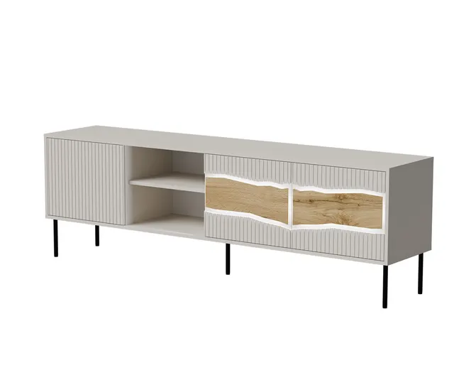 Szafka RTV INSERTO 3D1W 190x40x61 5 kaszmir + LED